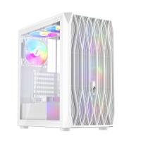 1ST PLAYER ARIYA AY7 BEYAZ 650W 80+ ARGB 4X12CM FAN TEMPERLİ CAM MESH USB 3.0 ATX KASA