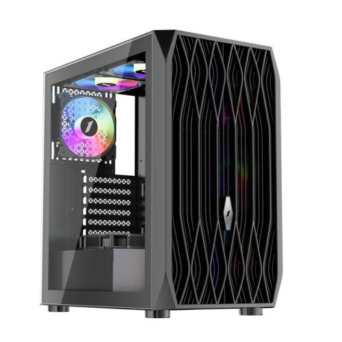 1ST PLAYER ARIYA AY7 SİYAH 750W 80+ ARGB 4X12CM FAN TEMPERLİ CAM MESH USB 3.0 ATX KASA