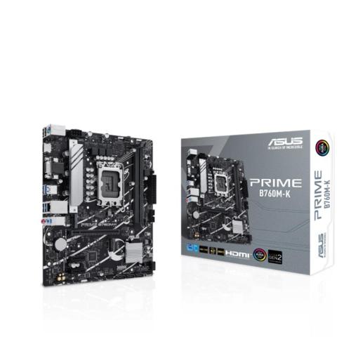 ASUS PRIME B760M-K DDR5 8000MHZ 1XVGA 1XHDMI 2XM.2 USB 3.2 MATX 1700P (12. / 13. VE 14. NESİL İŞLEMCİ UYUMLU)