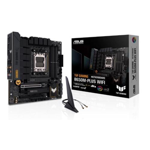 ASUS TUF GAMING B650M-PLUS WIFI DDR5 6400MHZ 1XHDMI 1XDP 2XH.2 USB 3.2 MATX AM5 ( AMD AM5 7000 SERİSİ İLE UYUMLU )