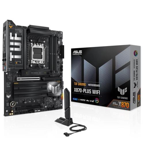 ASUS TUF GAMING X870-PLUS WIFI DDR5 8000MHZ 1XHDMI 2XUSB4 4XM.2 AM5 ATX (AMD AM5 9000/ 8000/ 7000 SERİ İŞLEMCİ UYUMLU)