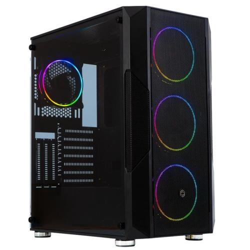 FRISBY FC-9435G 750W 80+ BRONZE 4X120MM DOUBLE SLIM RING RGB FAN USB3.0 GAMING SİYAH KASA