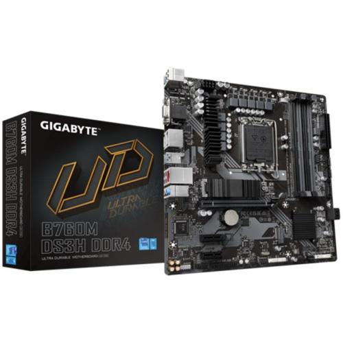 GIGABYTE B760M DS3H DDR4 5133MHZ 1XVGA 1XHDMI 1XDP 1XM.2 MATX 1700P (14. 13. VE 12.NESİL İŞLEMCİ UYUMLU)