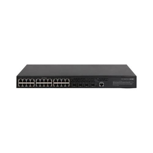 H3C S5024PV3-EI 24 PORT GIGABIT + 4X1GB SFP UPLINK YÖNETİLEBİLİR L2 RACKMOUNT SWITCH(9801A1QT)