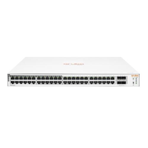 HPE ARUBA ION JL815A 48 PORT GIGABIT / 24 PORT POE + 4X1GB SFP UPLINK YÖNETİLEBİLİR 370W POE RACMOUNT SWITCH