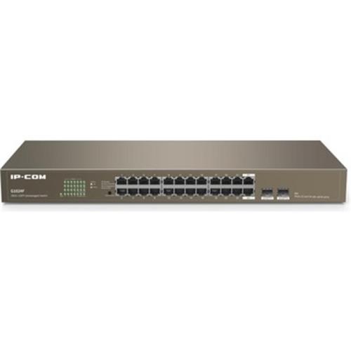 IP-COM IP-G1024F 24 PORT GIGABIT + 2X1GB SFP UPLINK RACKMOUNT SWITCH