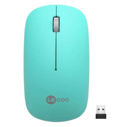 LECOO USB OPTİK KABLOSUZ MOUSE TURKUAZ WS214-T