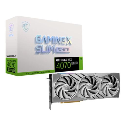 MSI GEFORCE RTX4070 SUPER 12G GAMING X SLIM WHITE 12GB GDDR6X 192BIT 1XHDMI 3XDP EKRAN KARTI