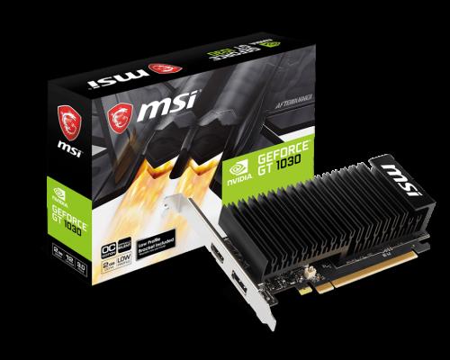 MSI GEFORCE GT1030 2GHD4 LP OC 2GB DDR4 64BIT 1XHDMI 1XDP EKRAN KARTI