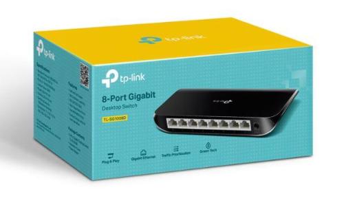 TP-LINK TL-SG1008D 8 PORT GIGABIT PLASTİK KASA SWITCH