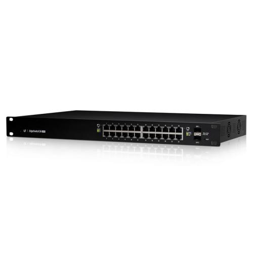 UBNT ES-24-250W 24 PORT GIGABIT+2X1GB SFP+ CONSOL PORT 802.3AT/AF YÖNETİLEBİLİR 250W RACKMOUNT POE SWITCH