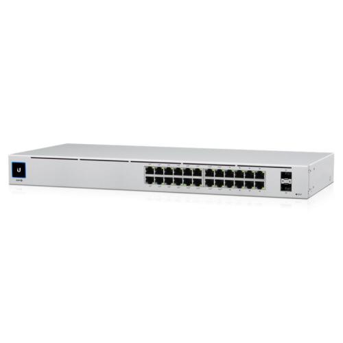 UBNT USW-24-POE 24 PORT GIGABIT + 2X1GB SFP UPLINK YÖNETİLEBİLİR 95W POE RACKMOUNT SWITCH