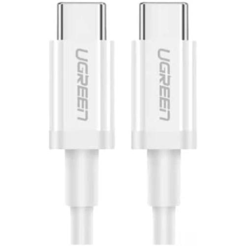 UGREEN USB-C 60W 3A QC PD HIZLI ŞARJ KABLOSU 1 MT BEYAZ 60520